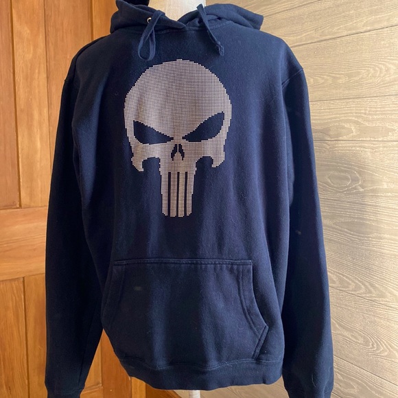 Marvel Other - Marvel Punisher skull hoodie sweatshirt. Junior L ❤️
